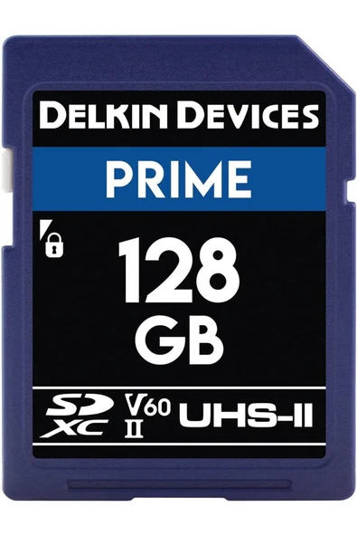 Delkin Devices 128GB Prıme 1900x UHS-II SDXC Hafıza Kartı ürün görseli