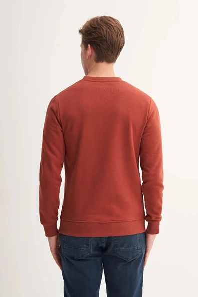 Cazador Slim Fit Mevsimlik 3 İplik Pamuk Karışımlı Sweatshirt-54185 - Resim 3