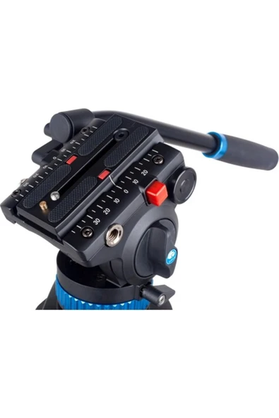 Benro Sirui SH25 Akışkan Kafalı Profesyonel Video Tripod Kiti Siyah - 3