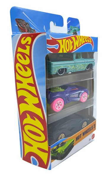 Hot Wheels 3'lü Araba Seti - Set 10 - Resim 3