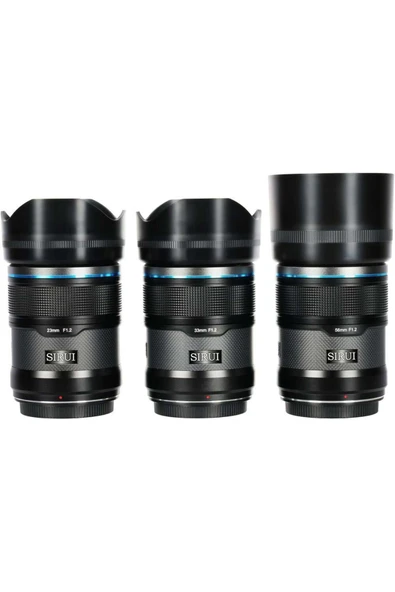 SIRUI Sniper f/1.2 Autofocus 23mm, 33mm, 56mm Lens Kit (Fujifilm X) ürün görseli
