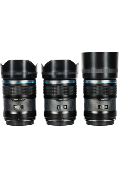 SIRUI Sniper f/1.2 Autofocus 23mm, 33mm, 56mm Lens Kit (Sony E) - 1