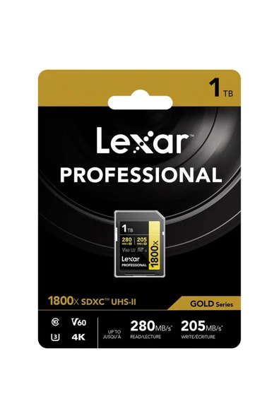 Lexar Professional 1 Tb 280 Mb/s Gold Sd Hafıza Kartı - Resim 6