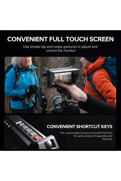 VILTROX DC-X3 6'' HDMI/SDI 2000nit Dokunmatik Kamera Üstü Monitör - Resim 2