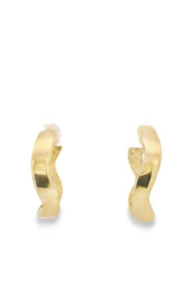 Cigold Taşsız Küpe 14 Ayar Altın 1.68 Gr OA-C1TB01029313 - Resim 3