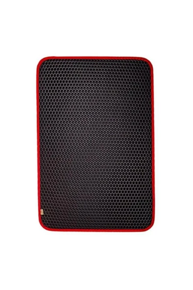 Cattie Kum Toplayıcı Fonksiyonel Kedi Paspası Altıgen Model M Boy - Red 37-50 cm - 3