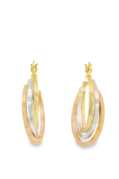 Cigold Taşsız Küpe 14 Ayar Altın 2.99 Gr OA-K1TB01069330 - 4