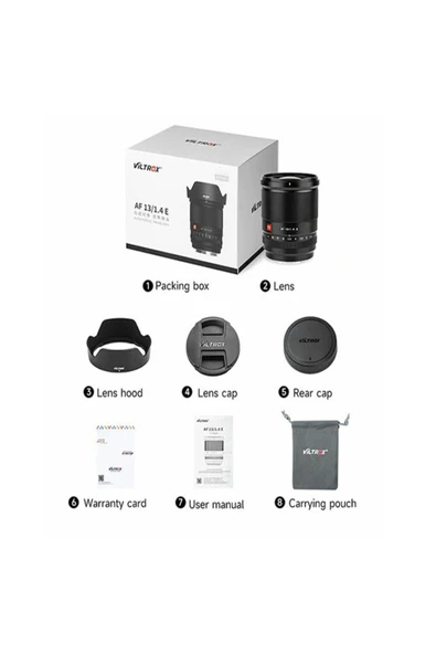 VILTROX AF 13mm f/1.4 E Lens (Sony E) - Resim 7