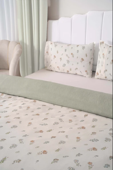 Rivaİstanbul Blush Çift Kişilik Nevresim Takımı Pamuklu - Resim 4