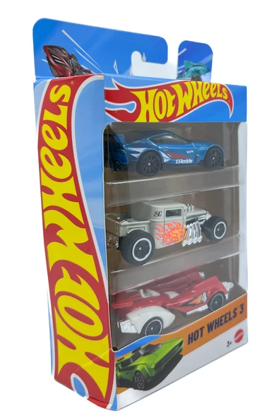 Hot Wheels 3'lü Araba Seti - Set 9 - Resim 2