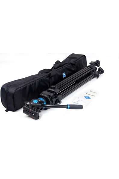 Benro Sirui SH25 Akışkan Kafalı Profesyonel Video Tripod Kiti Siyah - 4