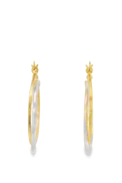 Cigold Taşsız Küpe 14 Ayar Altın 2.48 Gr OA-K1TB01019333 - Resim 4