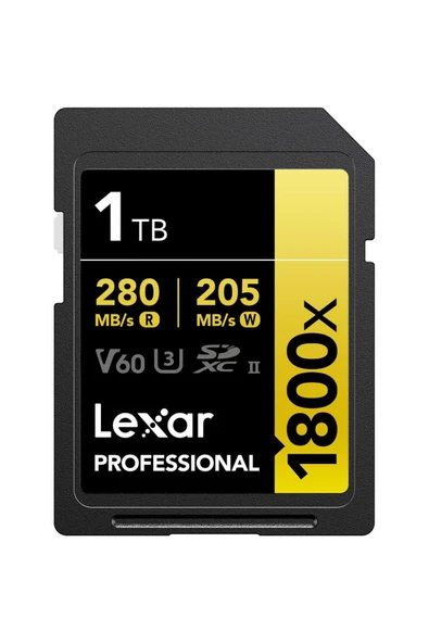 Lexar Professional 1 Tb 280 Mb/s Gold Sd Hafıza Kartı ürün görseli