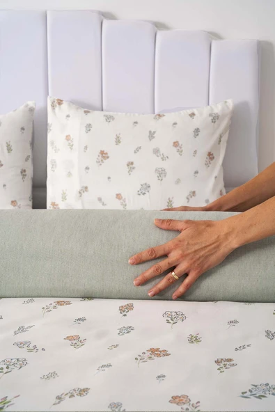 Rivaİstanbul Blush Çift Kişilik Nevresim Takımı Pamuklu - Resim 5