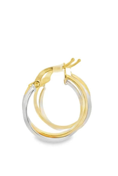 Cigold Taşsız Küpe 14 Ayar Altın 2.46 Gr OA-K1TB01019324 - Resim 2