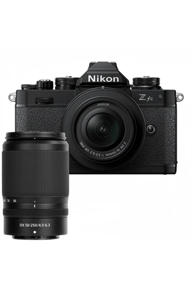 NİKON Nikon Z fc 16-50mm + 50-250mm Lens VR Çift Lensli Set (Siyah) ürün görseli