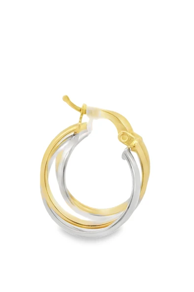 Cigold Taşsız Küpe 14 Ayar Altın 2.46 Gr OA-K1TB01019324 - Resim 3