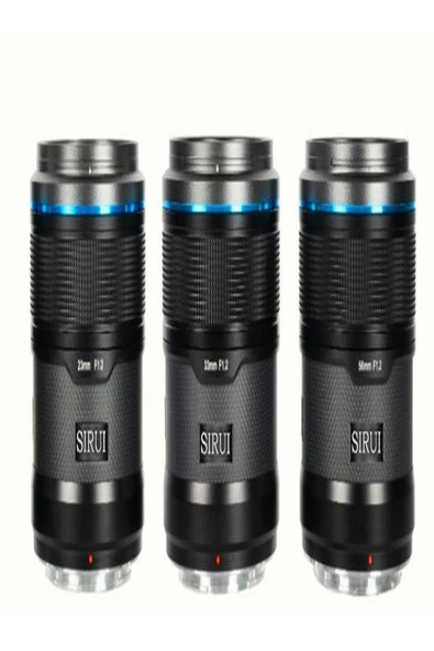 SIRUI Sniper 23mm, 33mm & 56mm F1.2 APSC Auto-Focus Lens Kit X Mount, Black - 2