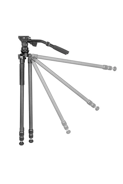 Vanguard Alta Pro 3VL 303CV18 Karbon Fiber Video Tripod - Resim 4