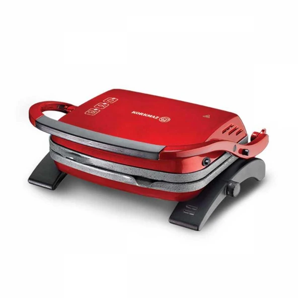 Korkmaz A329-16 Tostkolik Kırmızı 1800 W Granit Tost Makinesi - 1