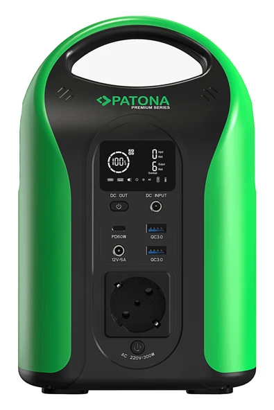 Patona Premium Taşınabilir Güç İstasyonu Outdoor 300 - 300W/220V USB5V/3A QC3.0 DC12V/5A - 2