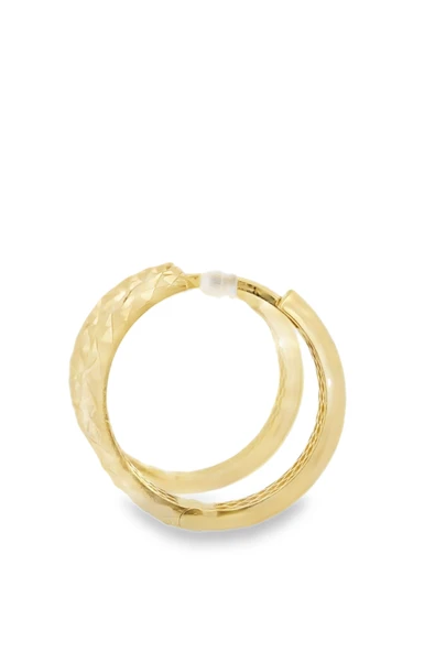 Cigold Taşsız Küpe 14 Ayar Altın 2.24 Gr OA-C1TB01029316 - Resim 2