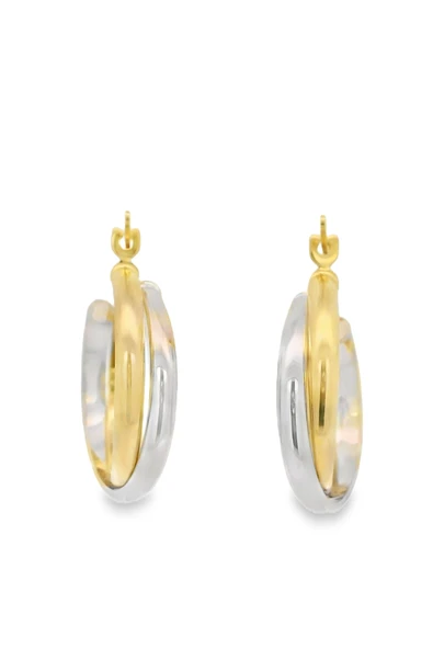 Cigold Taşsız Küpe 14 Ayar Altın 2.46 Gr OA-K1TB01019324 - Resim 4