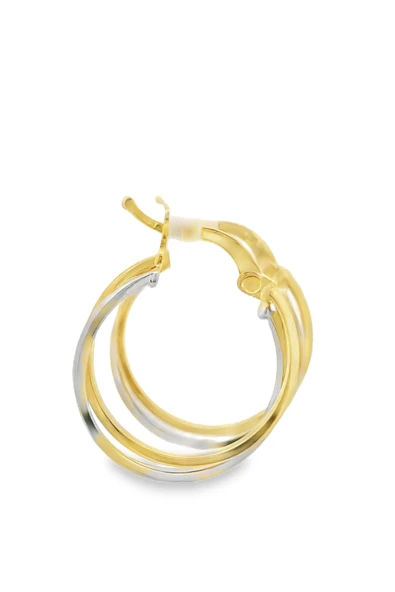 Cigold Taşsız Küpe 14 Ayar Altın 2.02 Gr OA-K1TB01019323 - 3