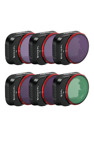 Freewell DJI Mini 3 Pro Bright Day ND Lens Filtre Paketi (6'lı Paket) ürün görseli