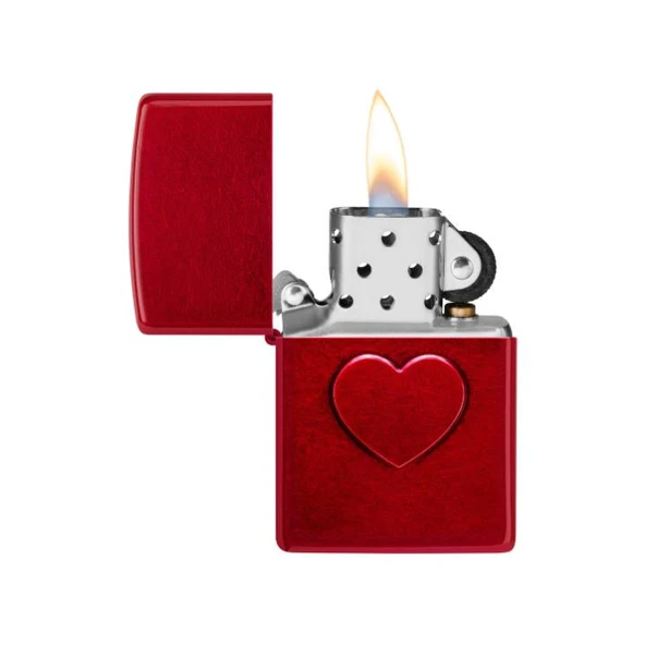 Zippo 46588-119889 21063 Stamped Heart Design (6-1) Çakmak - 2