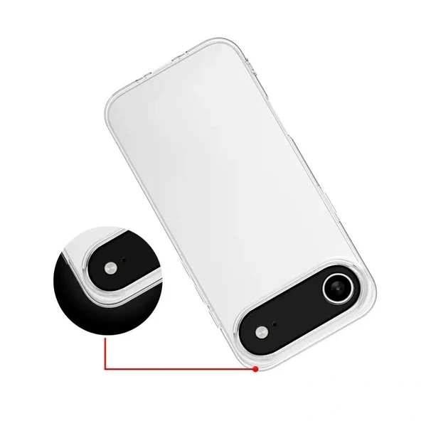 iPhone 17 Air Uyumlu Kılıf Süper Silikon Kapak - Resim 5