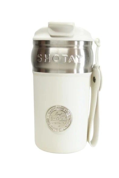 Shotay ST-8912 420ml Beyaz Çelik Termos - 2