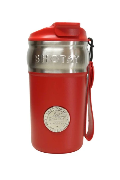 Shotay ST-8912 420ml Kırmızı Çelik Termos - 2