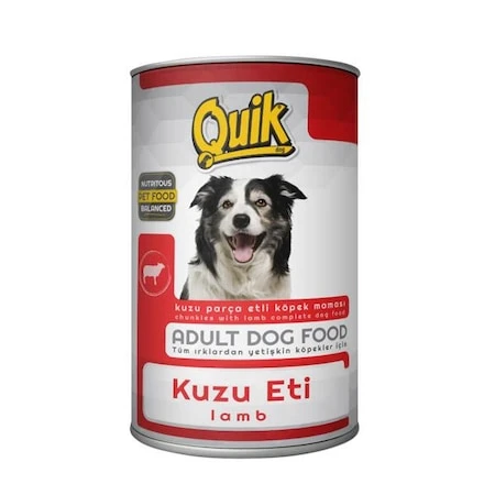 Quik Kuzu Etli Köpek Konservesi 415 Gr ürün görseli 1