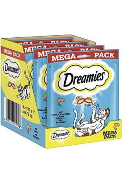 Dreamies MEGA PACK Somon 4*180 gr ürün görseli