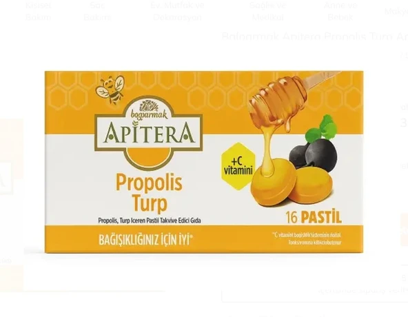 Balparmak Apitera Propolis Turp Aromalı 16 Pastil - 1