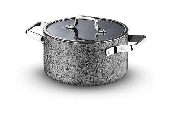 Stone-Age 28 cm  Çizilmez Yanmaz Yapışmaz İndüksiyonlu Derin Tencere - Resim 2