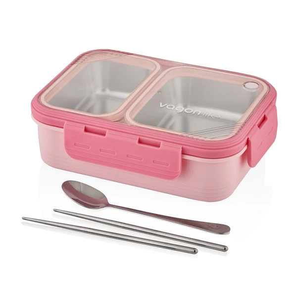 Vagonlife VGN7096 700ml Pembe Çelik Saklama Kabı ürün görseli