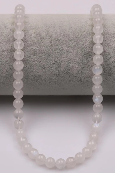 Ay Taşı (AA Kalite) Doğaltaş Dizi 6 mm Küre Kesim - Resim 2