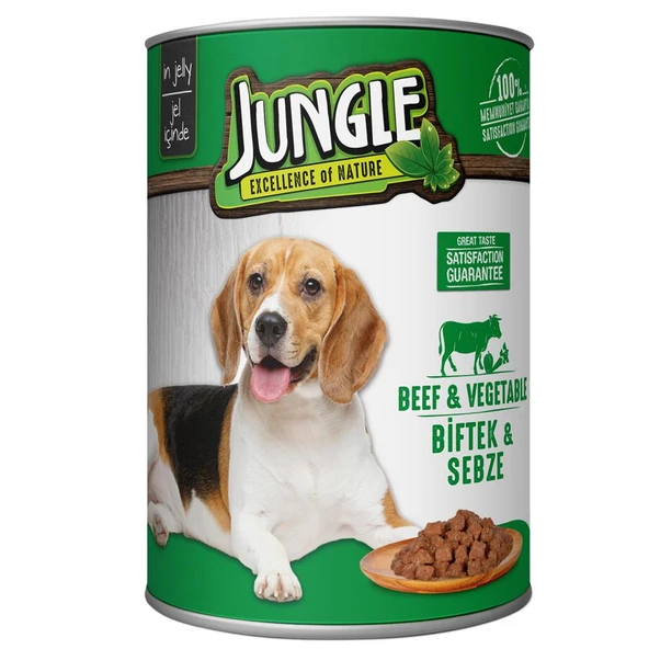Jungle Biftek Sebze Köpek Konservesi 415 Gr ürün görseli 1