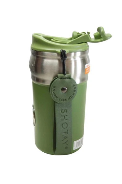 Shotay ST-8912 420ml Yeşil Çelik Termos - 3