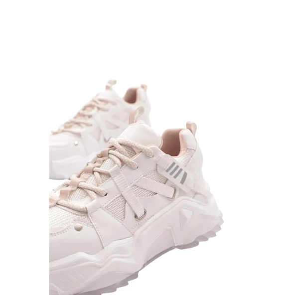 Kadın Bağcıklı Sneaker Ayakkabı - Resim 9