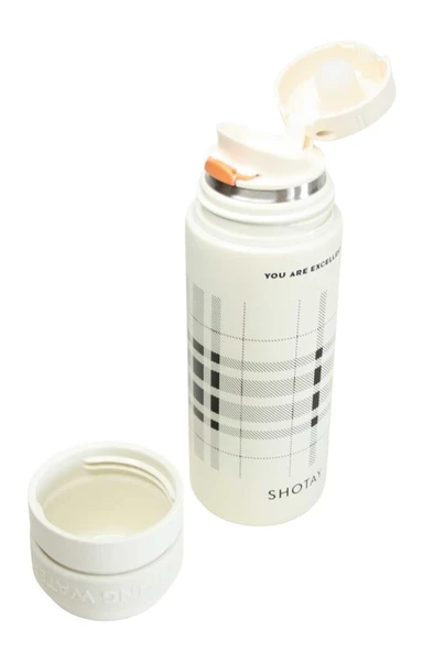 Shotay ST-8188 480ml Desenli Beyaz Çelik Termos - 3