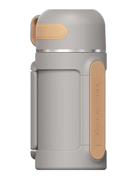 Vagonlife Tkk T2011 1000ml Askılı Bardaklı Gri Çelik Matara ürün görseli 1