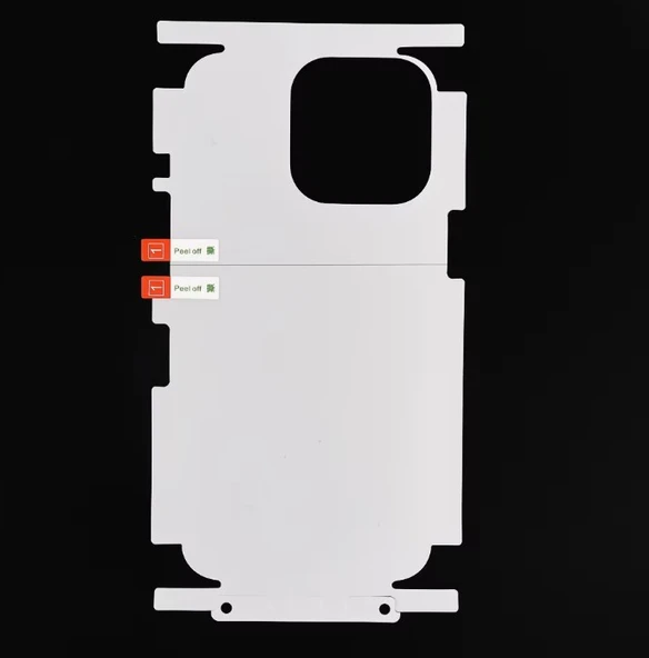 İphone 17 Pro Max Uyumlu 360 Derece Arka hidrojel Film Koruma Body Jelatin - Resim 6