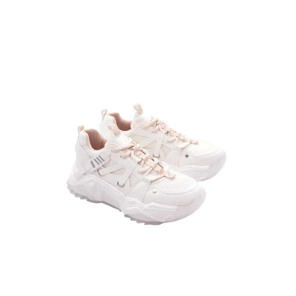 Kadın Bağcıklı Sneaker Ayakkabı - Resim 7