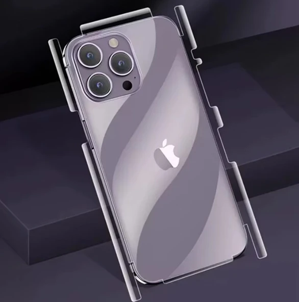 İphone 17 Air Uyumlu 360 Derece Arka hidrojel Film Koruma Body Jelatin - Resim 3