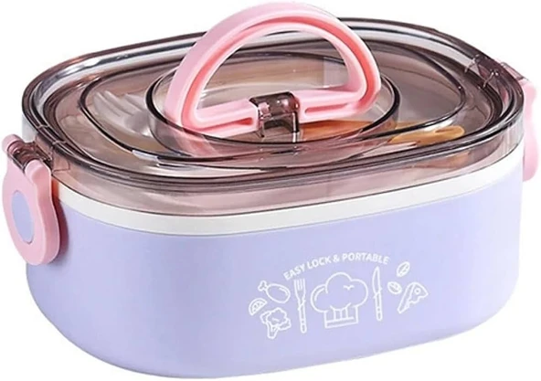 Vagonlife VGN540 1000ml Mor Çelik Saklama Kabı ürün görseli