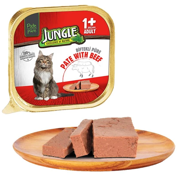 Jungle Dana Etli Kıyılmış Yetişkin Kedi Konservesi 100 g ürün görseli 1