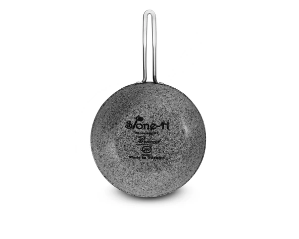 Stone-Age 26 cm Çizilmez Yanmaz Yapışmaz İndüksiyonlu Wok tava - Resim 4